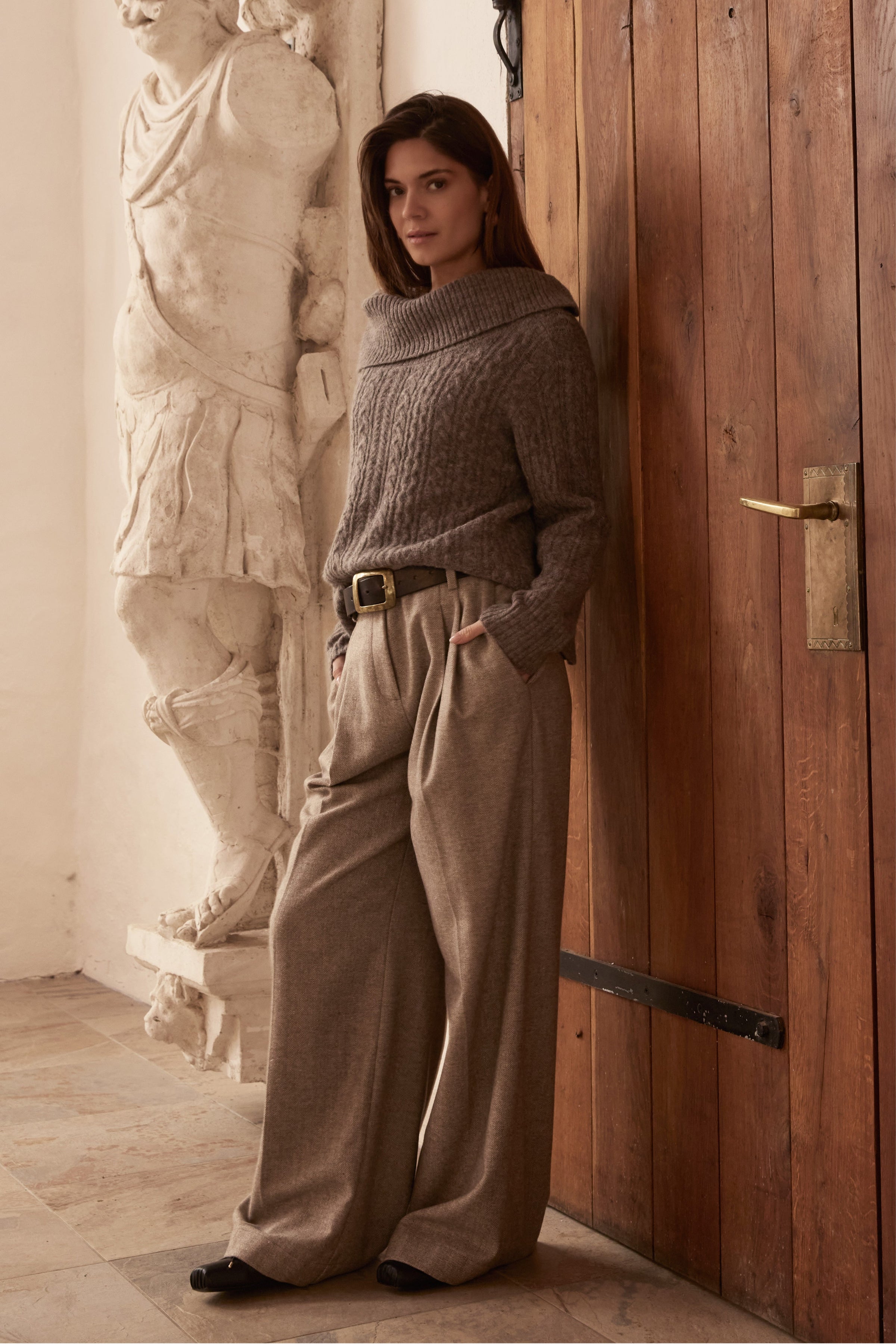 PBO PBOFina bukser TROUSERS 465 Chocolate chip