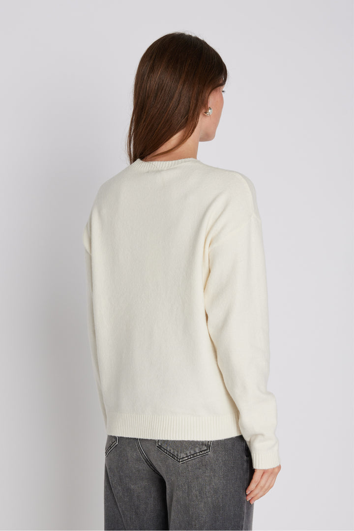 PBO 3429PBOSally knit KNITWEAR, HEAVY 02 Off white