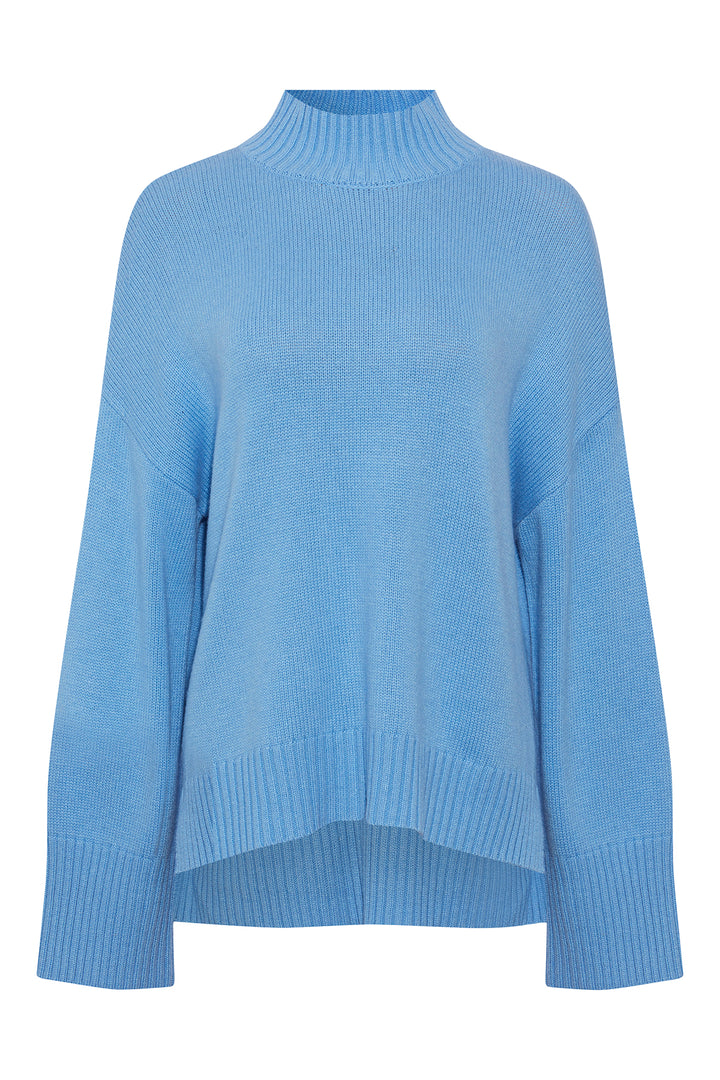 PBO Agila striktrøje KNITWEAR, HEAVY 297 Bonnie blue