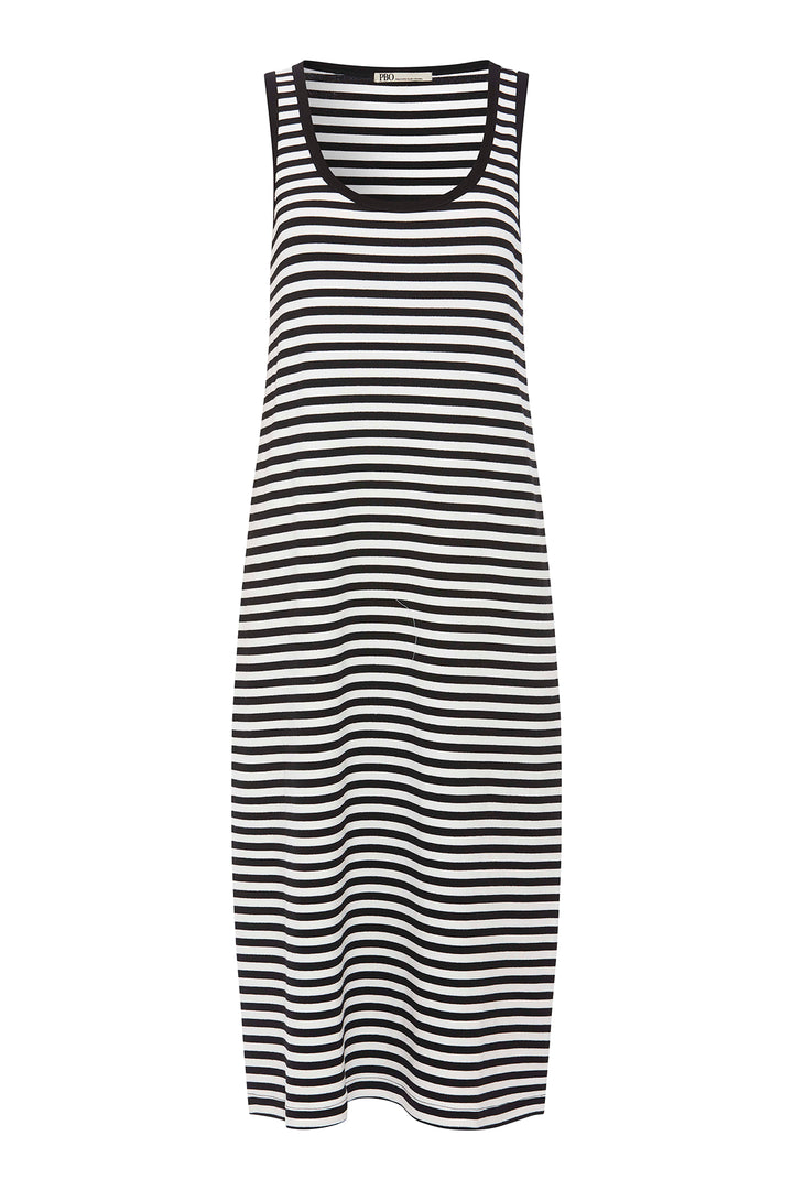 PBO Basina kjole DRESSES 627 Black stripe