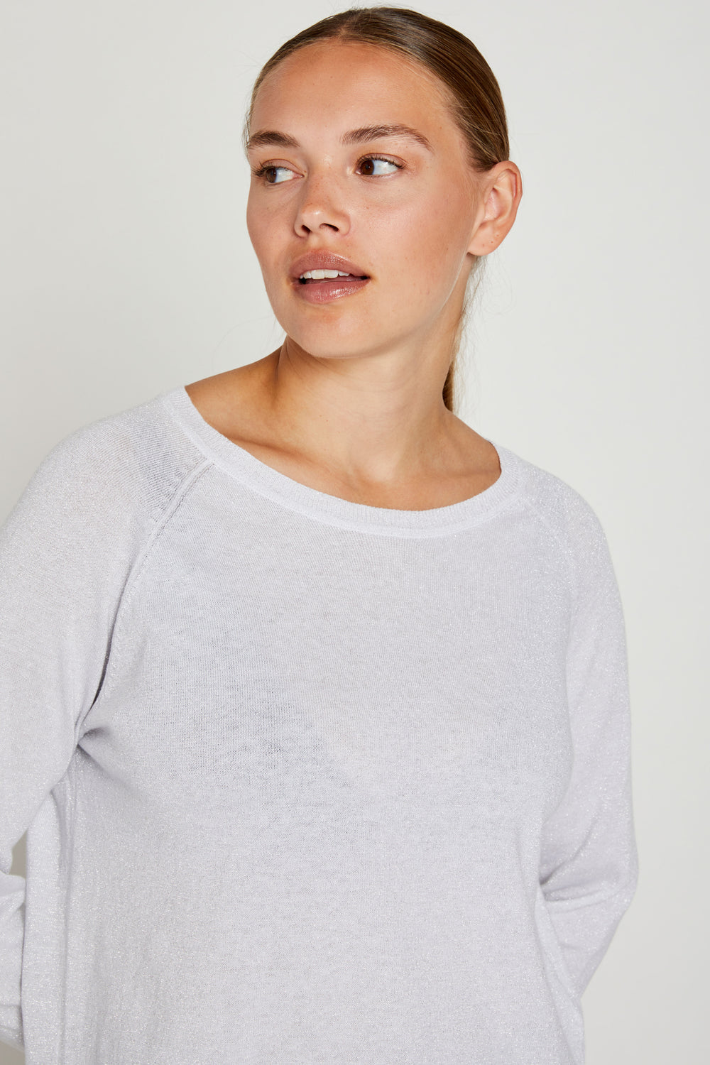 PBO Bekka striktrøje KNITWEAR, LIGHT 91 Silver