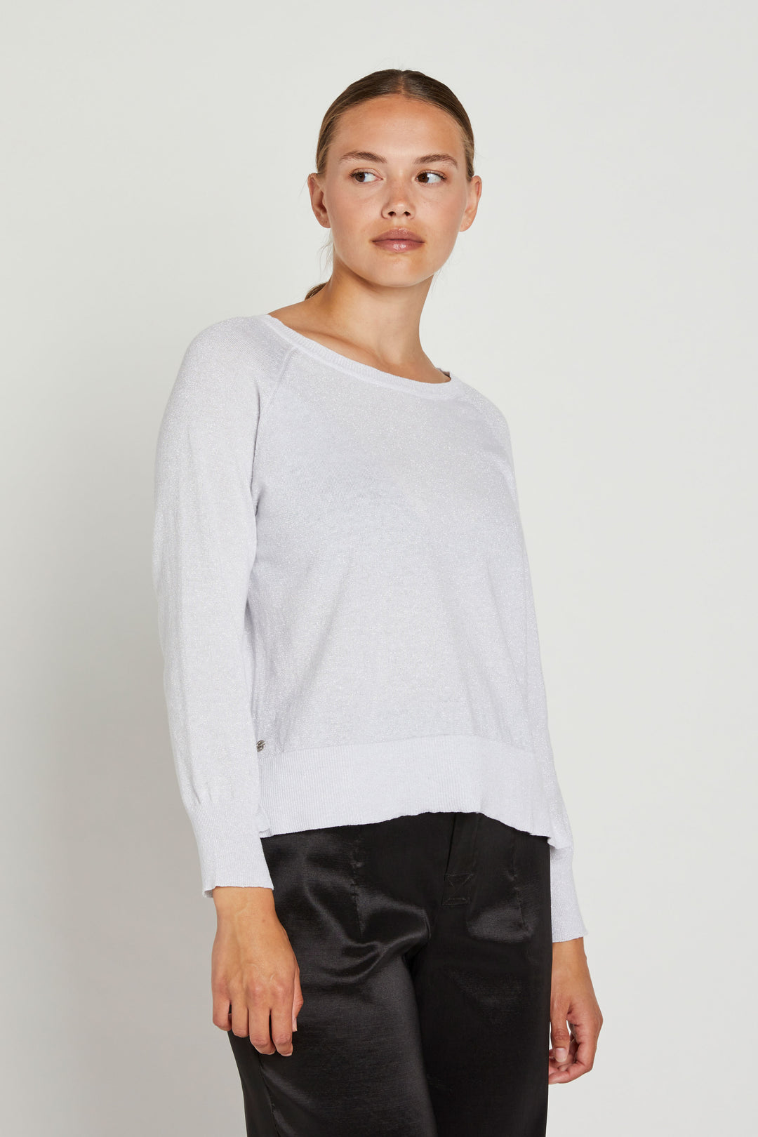 PBO Bekka striktrøje KNITWEAR, LIGHT 91 Silver