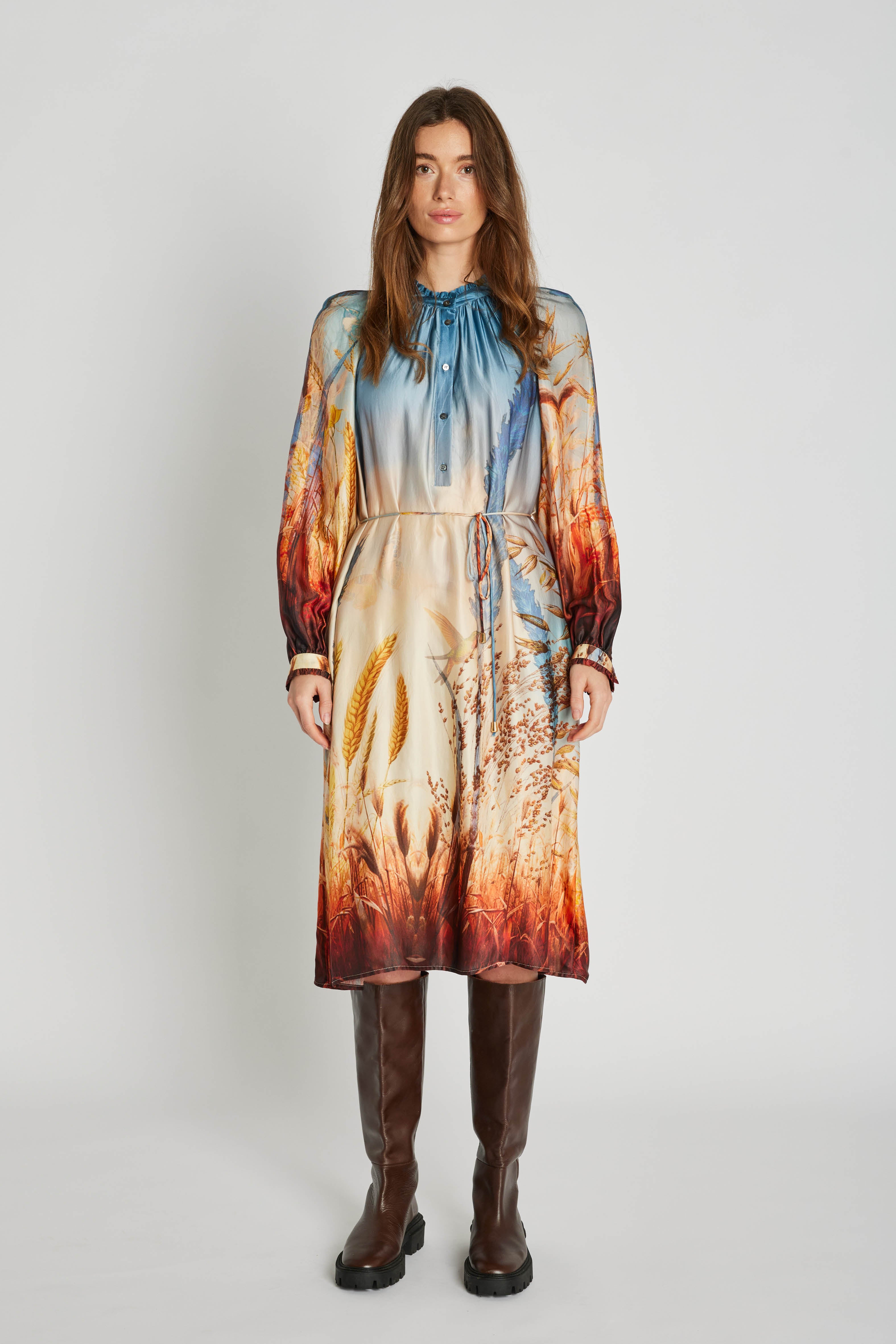 Robe Philosophy Blues Soie Doublée Taille 42 Noir - Occasion Très Bon état, Manches Courtes