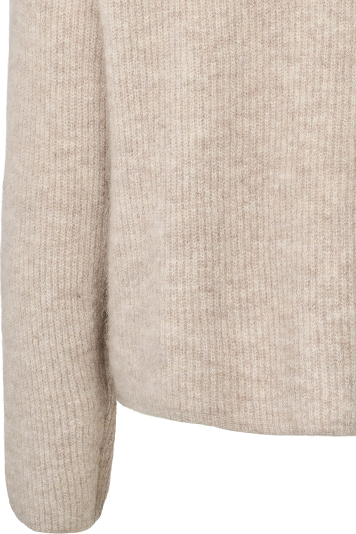 PBO Crissy strikcardigan KNITWEAR, HEAVY 190 Beige melange