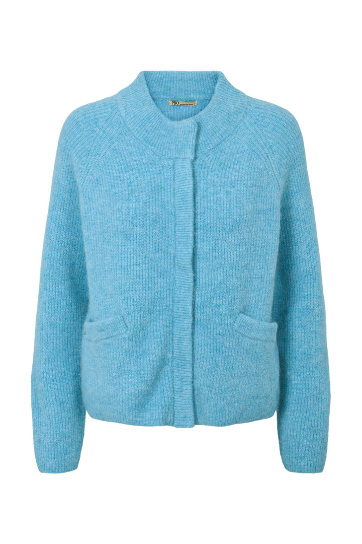 PBO Crissy strikcardigan KNITWEAR, HEAVY 212 Sky diver