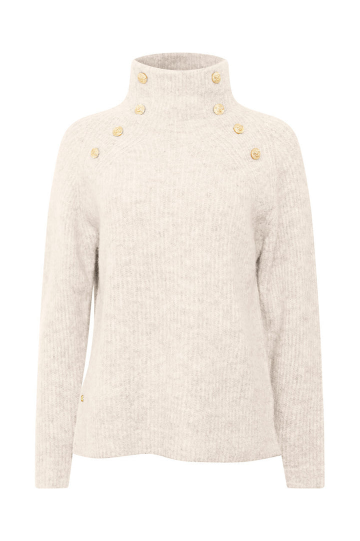 PBO Graham striktrøje KNITWEAR, HEAVY 190 Beige melange