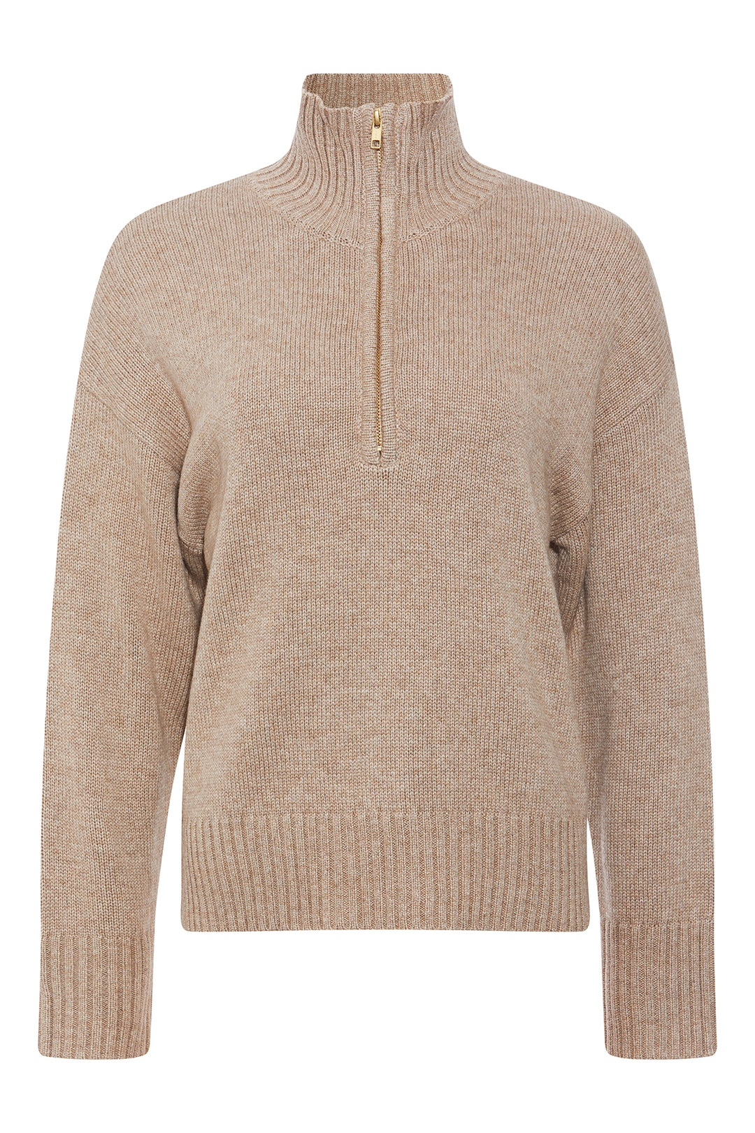 PBO Kaya striktrøje KNITWEAR, HEAVY 55 Sand melange