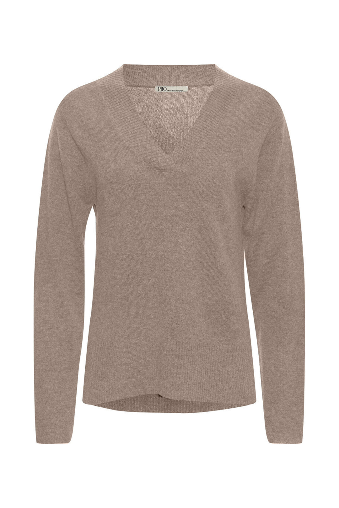 PBO Malado striktrøje KNITWEAR, HEAVY 190 Beige melange