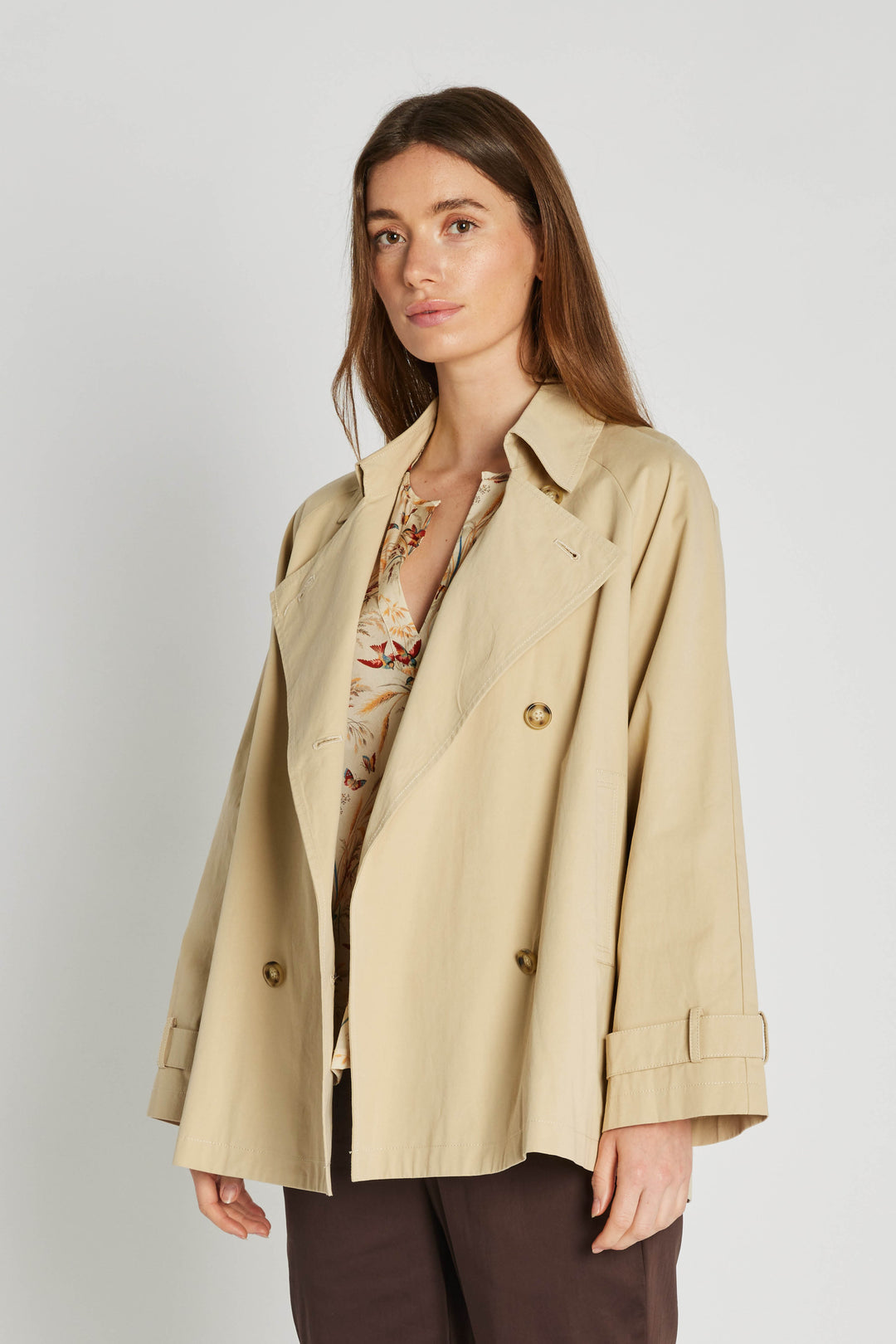 PBO Marlon trenchcoat OUTERWEAR, LIGHT 160 Peyote