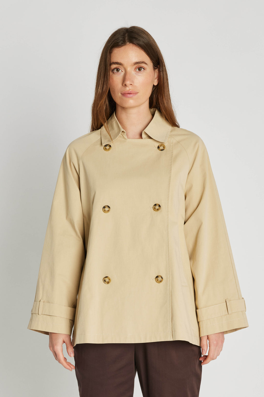 PBO Marlon trenchcoat OUTERWEAR, LIGHT 160 Peyote