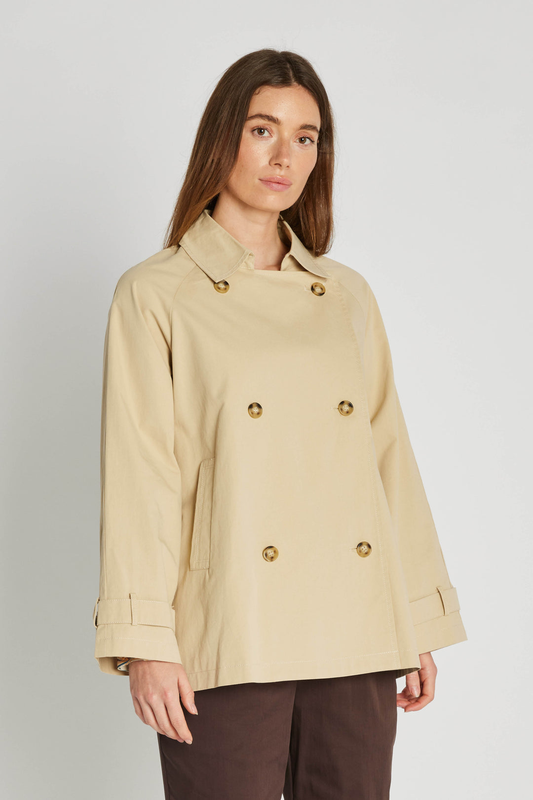 PBO Marlon trenchcoat OUTERWEAR, LIGHT 160 Peyote