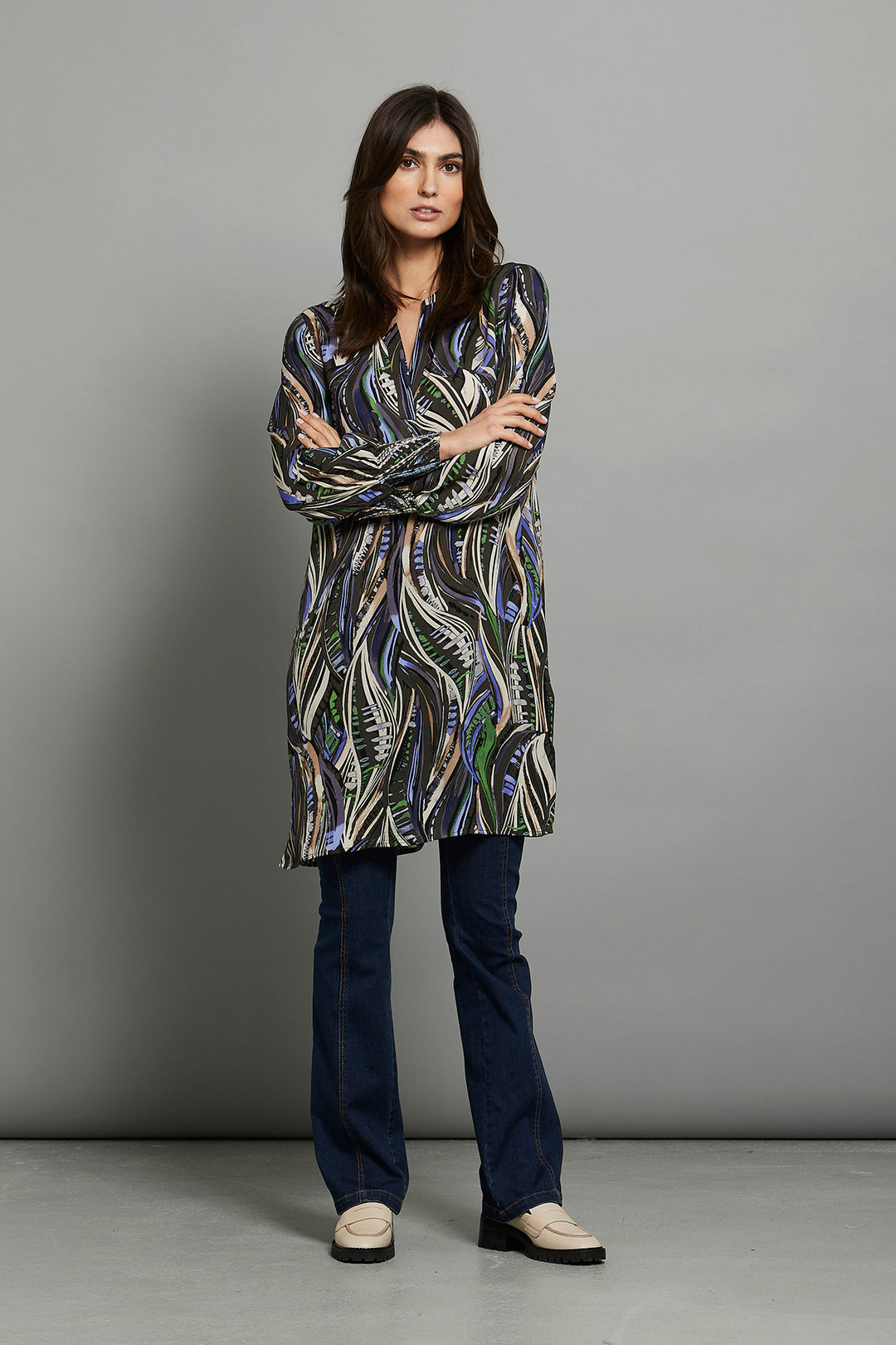 PBO Marnuba tunic TUNIC 912 Dark abstract