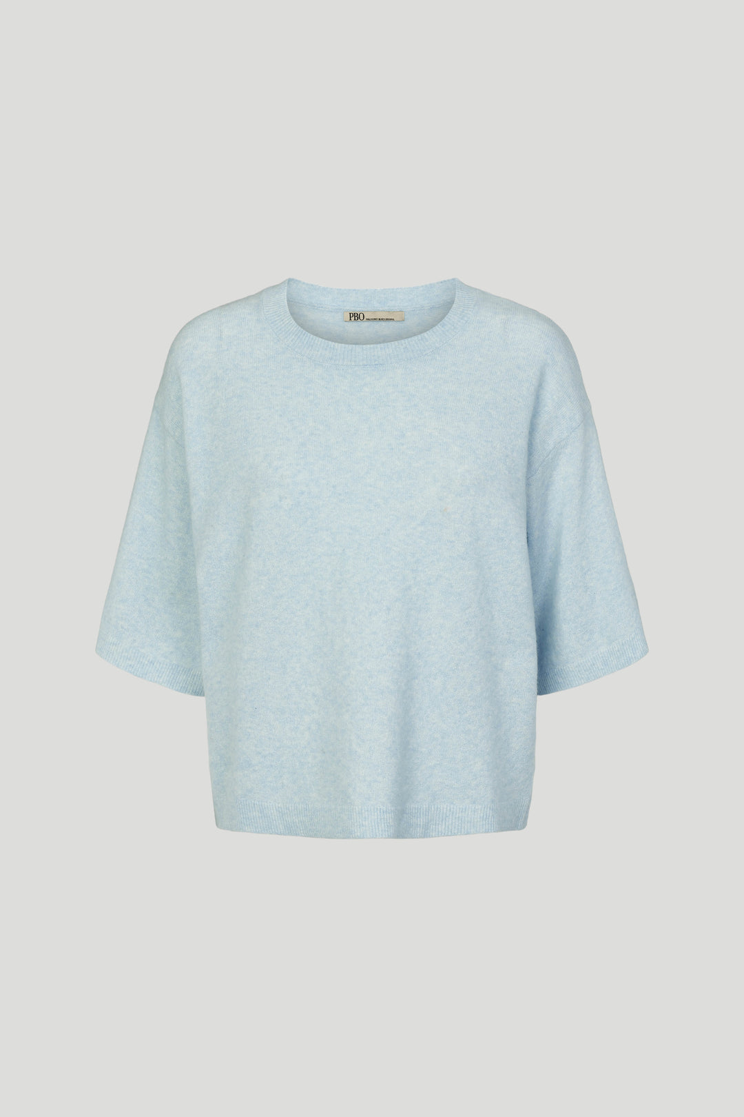 PBO Montero striktrøje KNITWEAR, HEAVY 265 Light blue melange