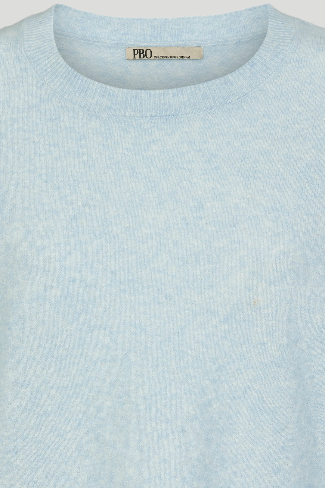 PBO Montero striktrøje KNITWEAR, HEAVY 265 Light blue melange