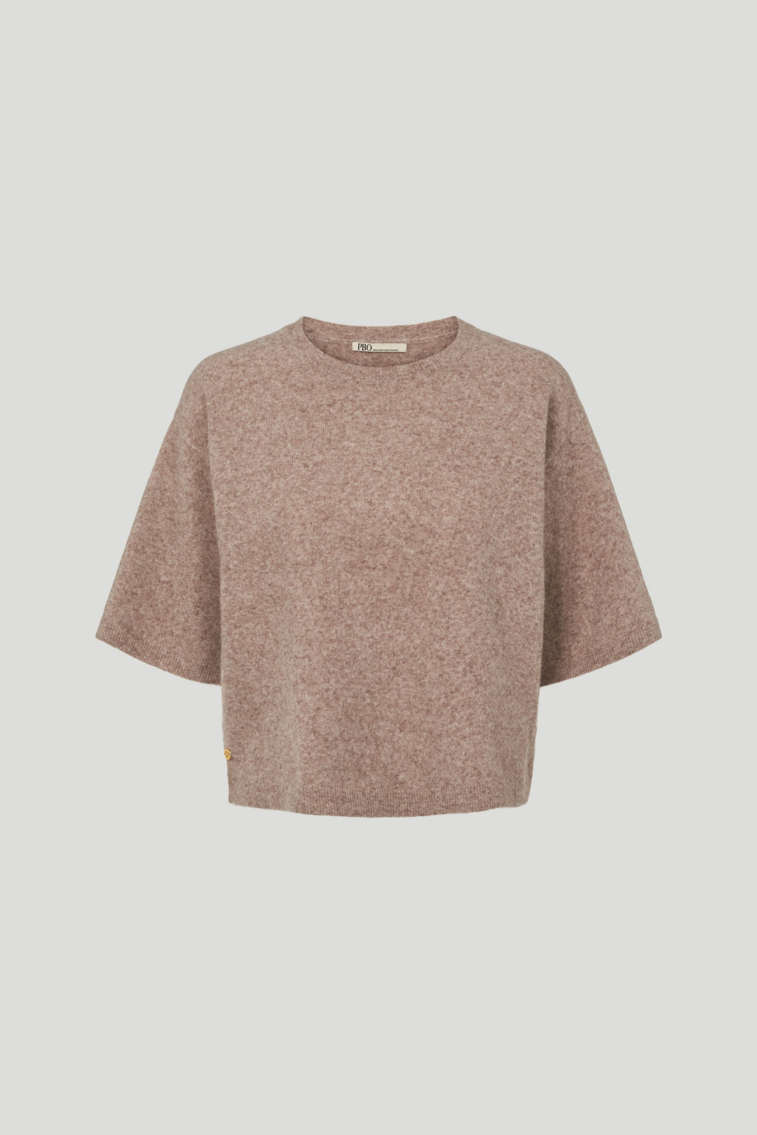 PBO Montero striktrøje KNITWEAR, HEAVY 986 Brown mel.