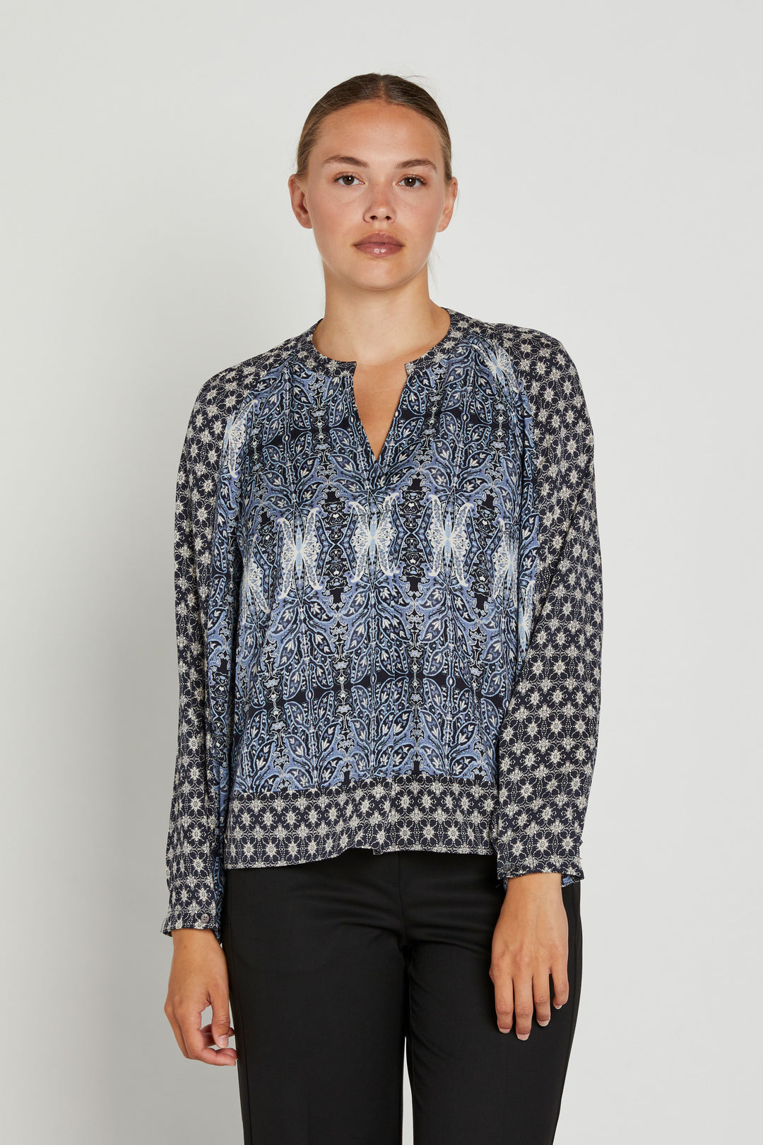 PBO Nassino bluse BLOUSE 892 Dark blue mix