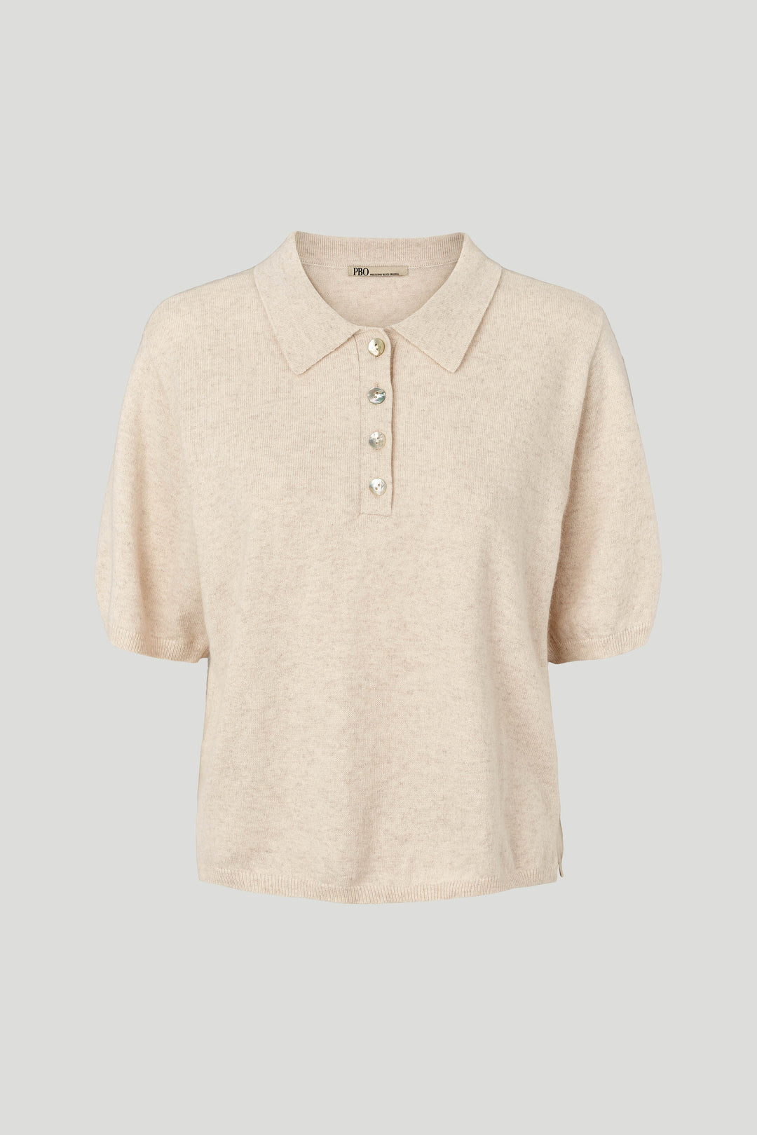 PBO PBOAfternoon strik T-shirt KNITWEAR 180 Off white melange