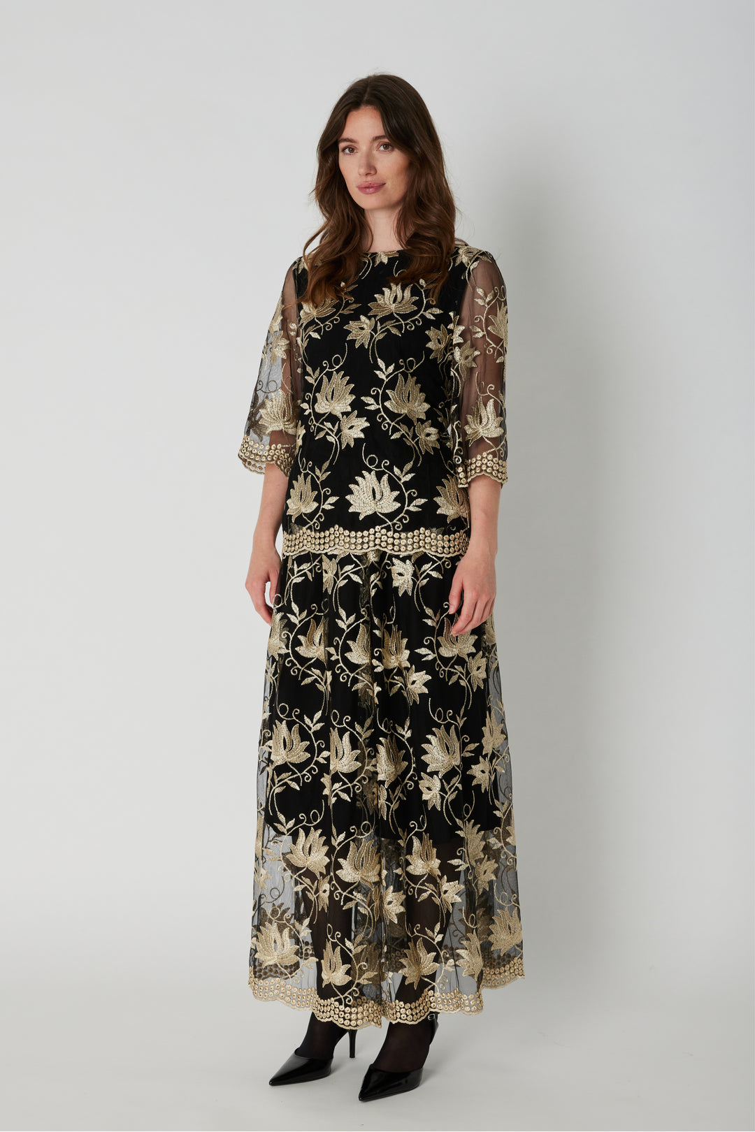 PBO PBOAila blouse BLOUSE 904 Black flower