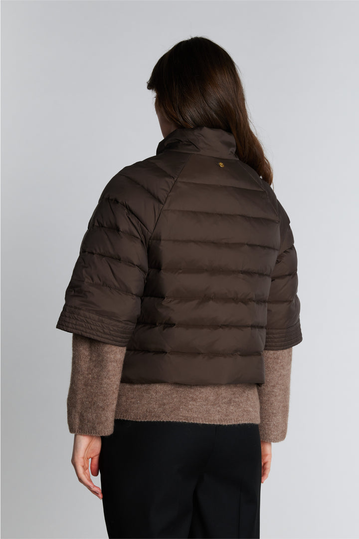 PBO PBOAlaska quiltet cape dunjakke OUTERWEAR 698 Smoke