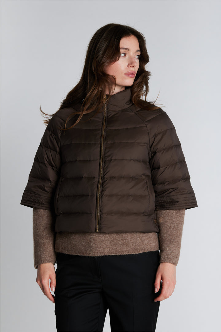 PBO PBOAlaska quiltet cape dunjakke OUTERWEAR 698 Smoke