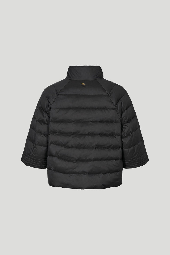 PBO PBOAlaska quiltet cape dunjakke OUTERWEAR Sort