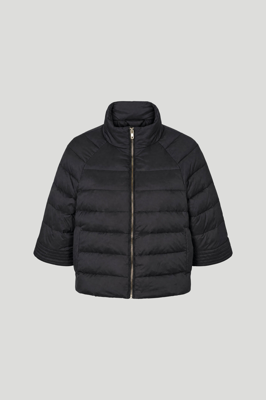 PBO PBOAlaska quiltet cape dunjakke OUTERWEAR Sort
