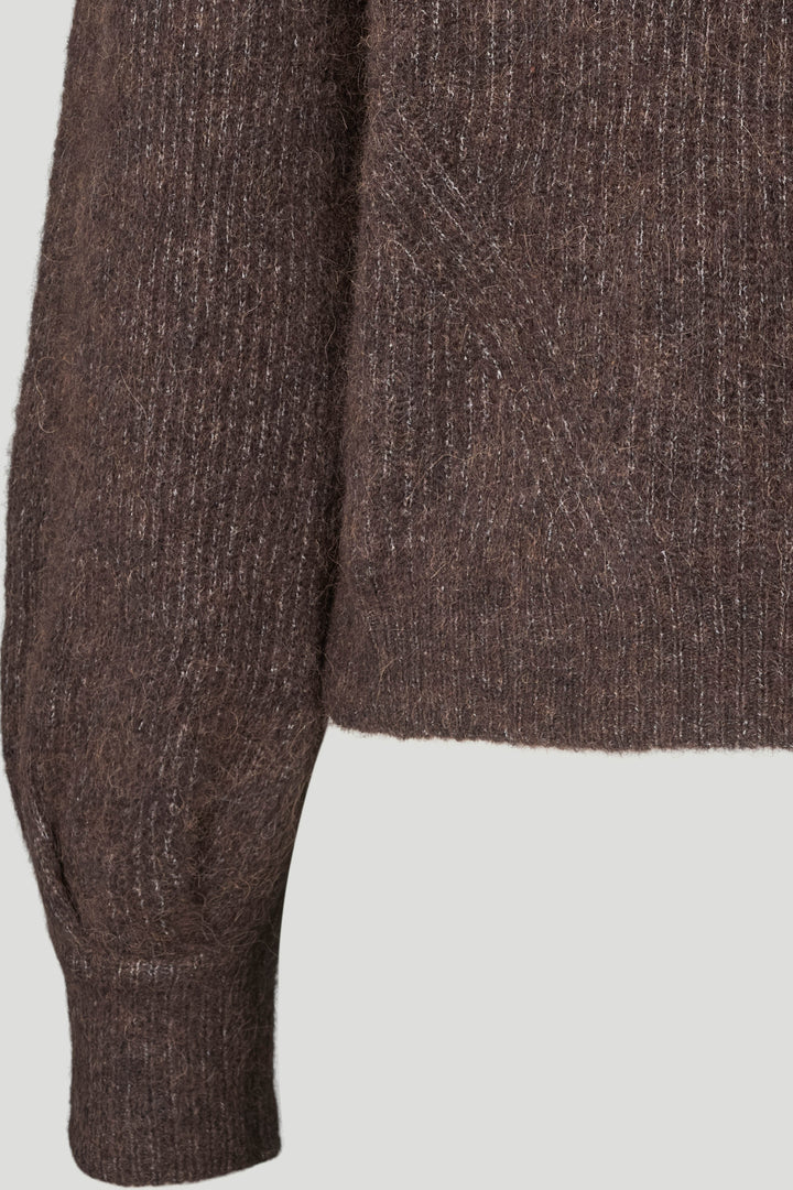 PBO PBOAlbia striktrøje KNITWEAR, HEAVY 45 Bitter chocolate