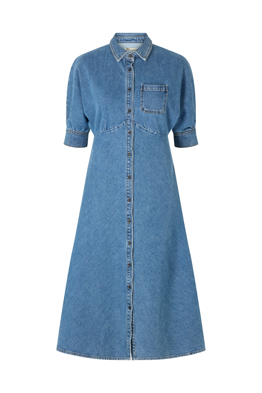 PBO PBOAlda kjole SHIRTS 200 Blue denim