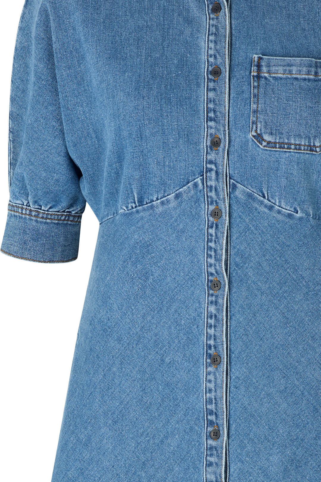 PBO PBOAlda kjole SHIRTS 200 Blue denim