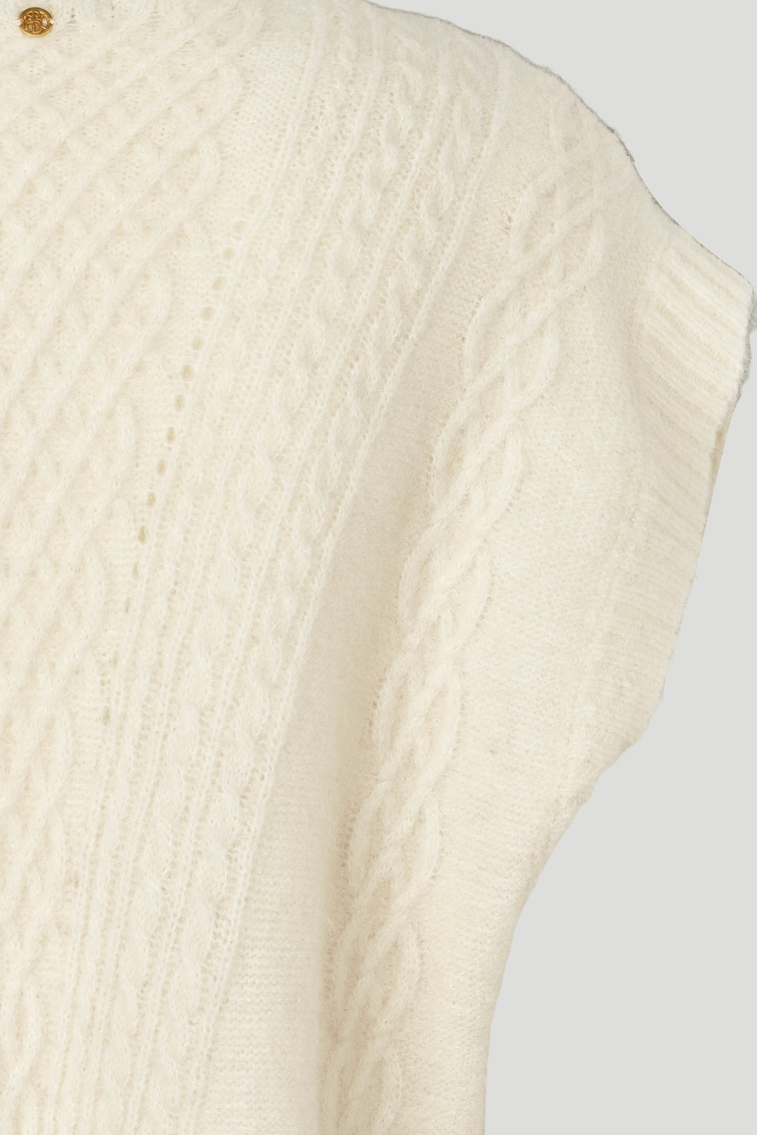 PBO PBOAlino strikvest KNITWEAR, HEAVY 03 Ecru