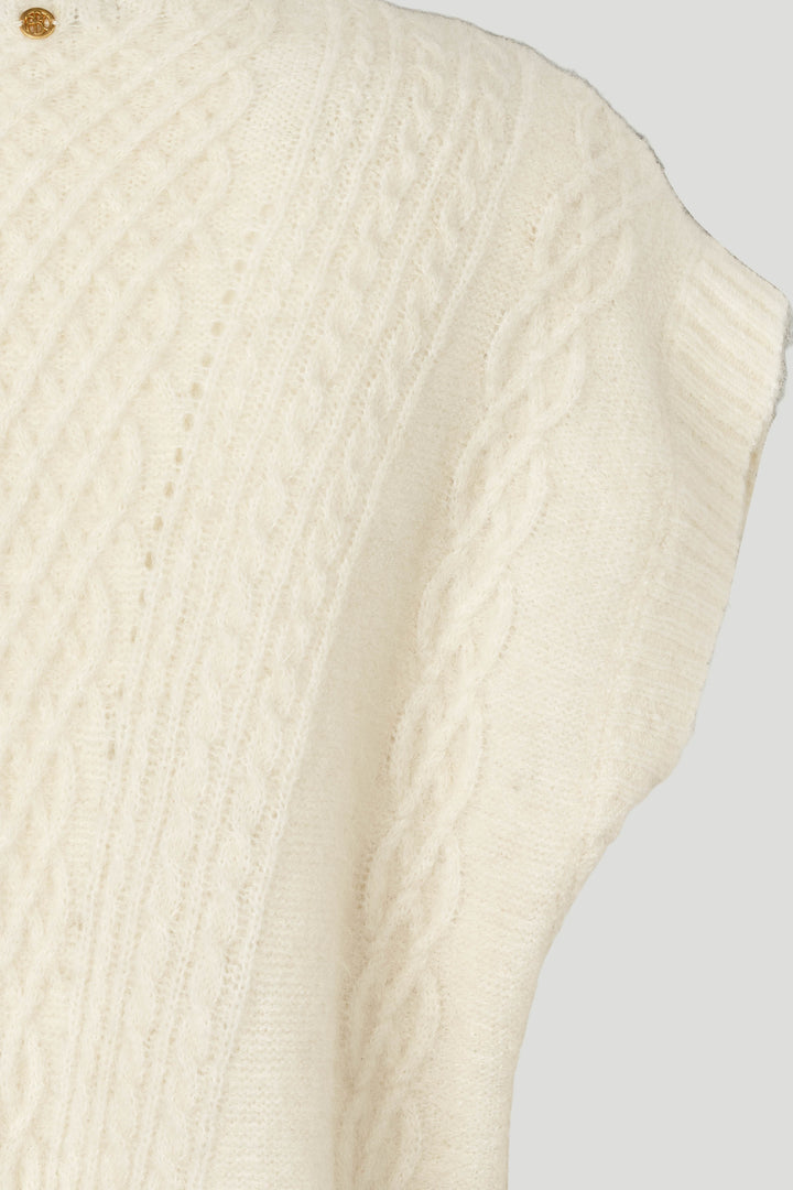 PBO PBOAlino strikvest KNITWEAR, HEAVY 03 Ecru