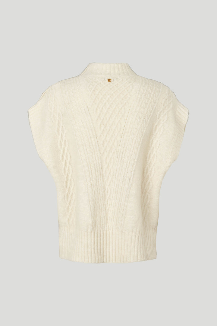 PBO PBOAlino strikvest KNITWEAR, HEAVY 03 Ecru