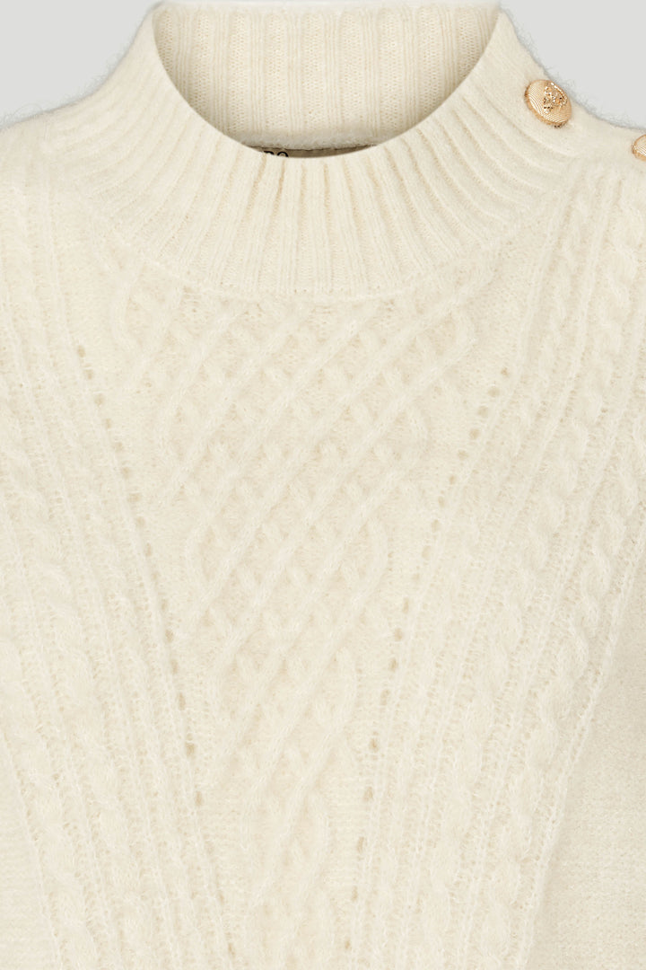 PBO PBOAlino strikvest KNITWEAR, HEAVY 03 Ecru