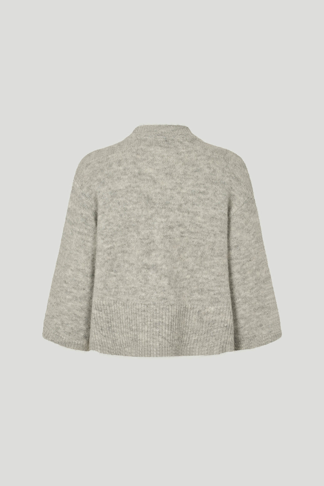 PBO PBOAndrea strikcardigan KNITWEAR 17 Grey melange
