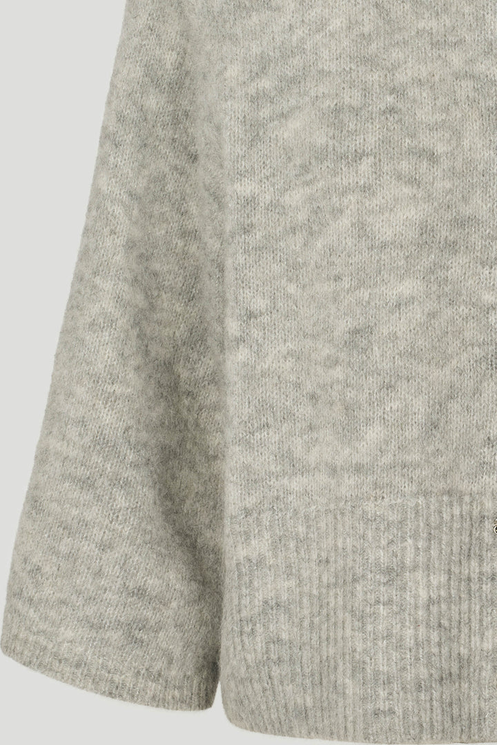 PBO PBOAndrea strikcardigan KNITWEAR 17 Grey melange
