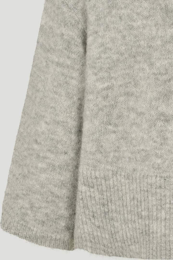 PBO PBOAndrea strikcardigan KNITWEAR 17 Grey melange