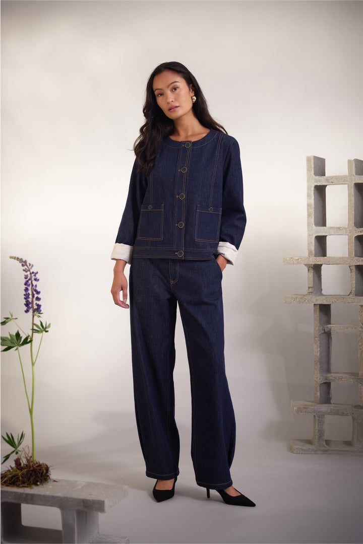 PBO PBOAnera jeans TROUSERS 253 Dark denim