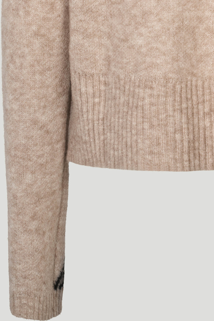 PBO PBOAnomi striktrøje KNITWEAR 839 Salt/Pepper