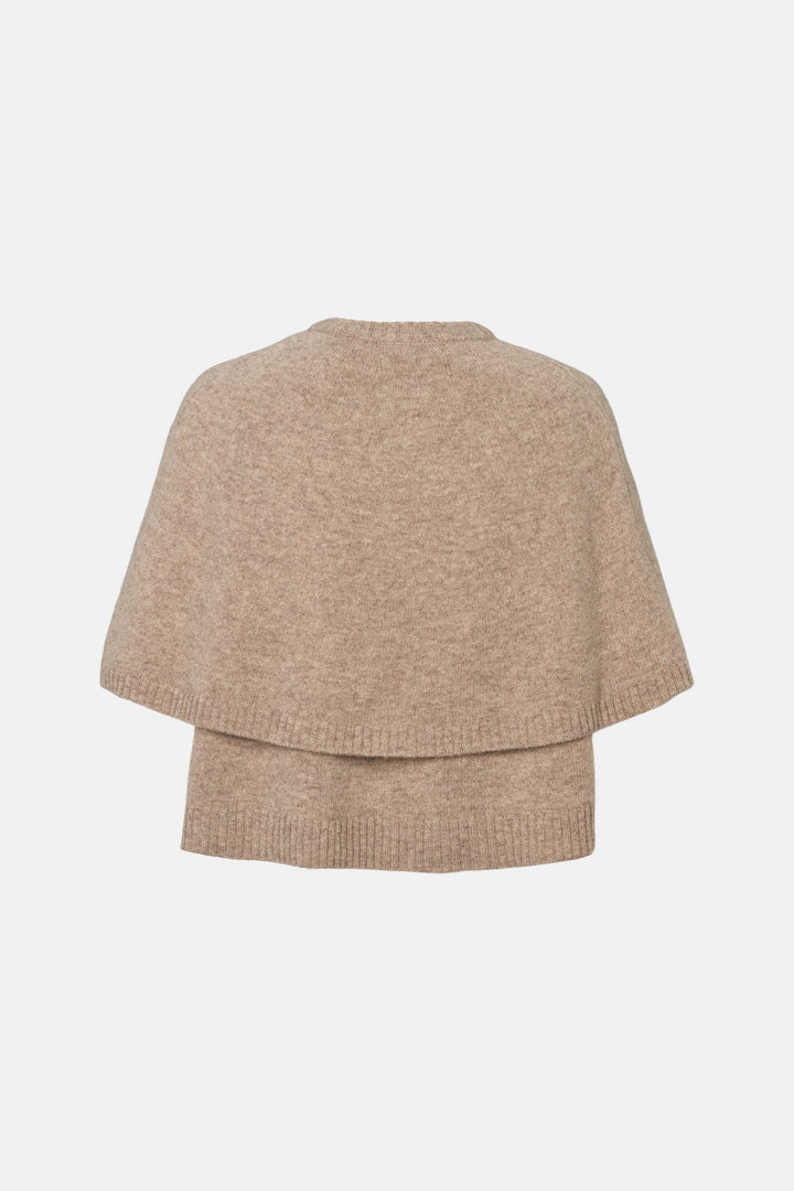 PBO PBOAntona strik cape KNITWEAR 154 Sandstone