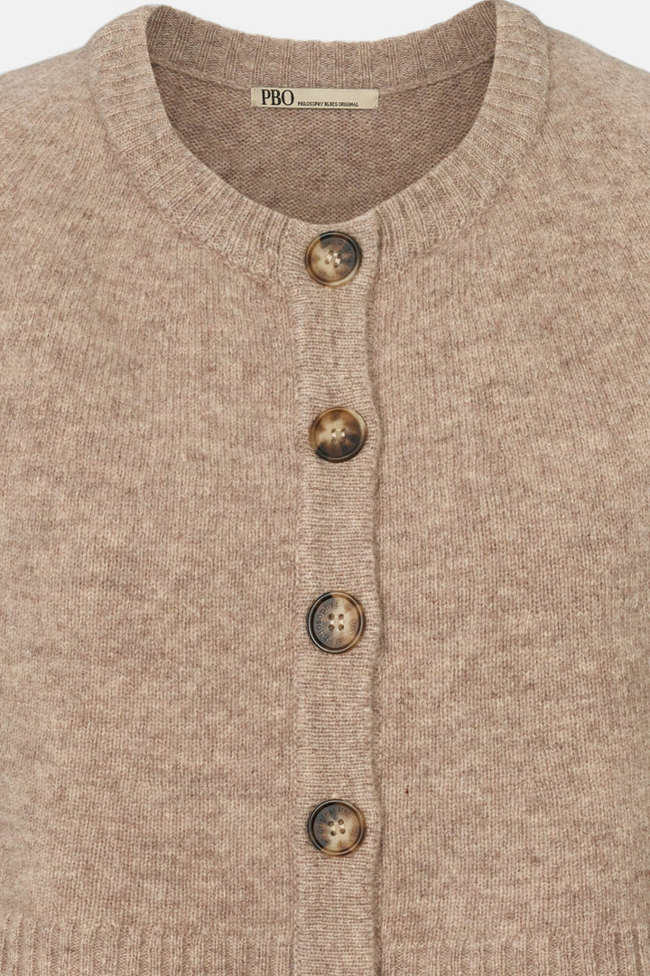 PBO PBOAntona strik cape KNITWEAR 154 Sandstone