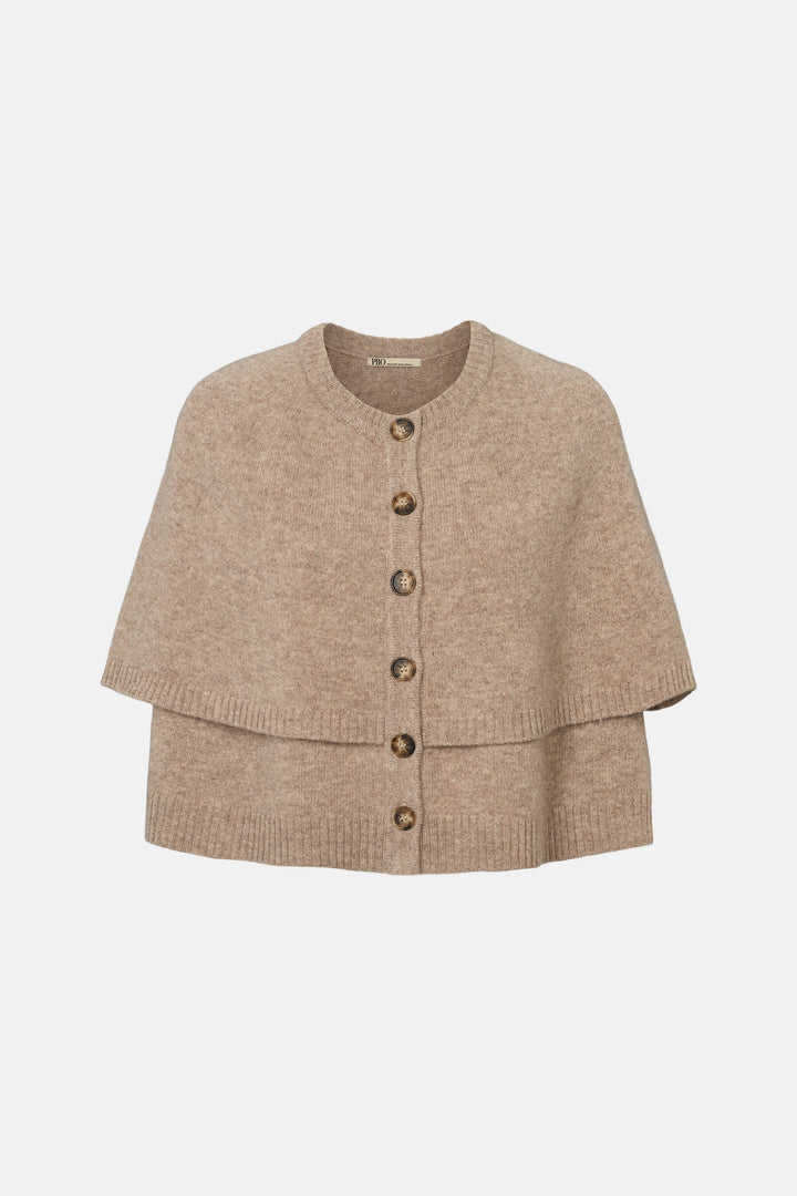 PBO PBOAntona strik cape KNITWEAR 154 Sandstone