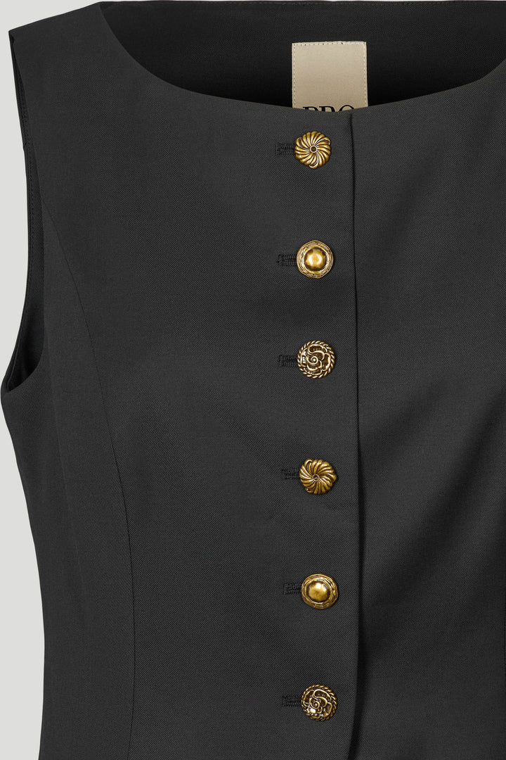 PBO PBOAvenue vest WAISTCOATS Sort