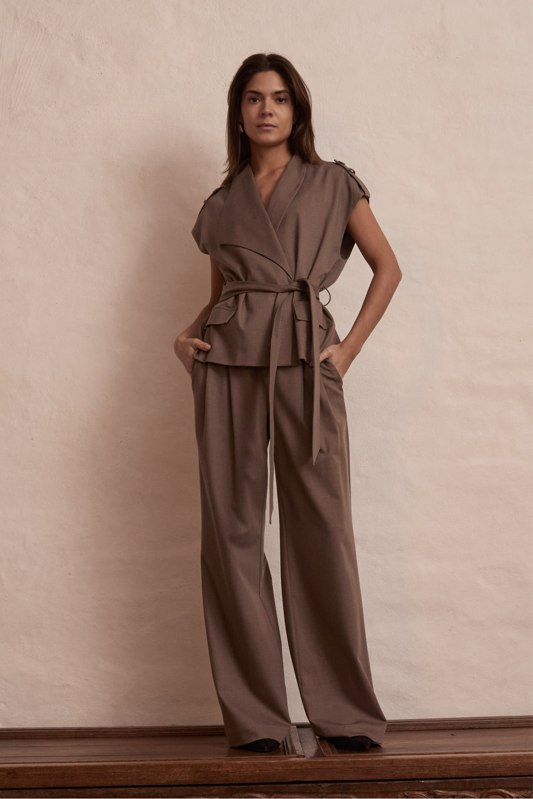 PBO PBOBanmala vest WAISTCOATS 154 Sandstone