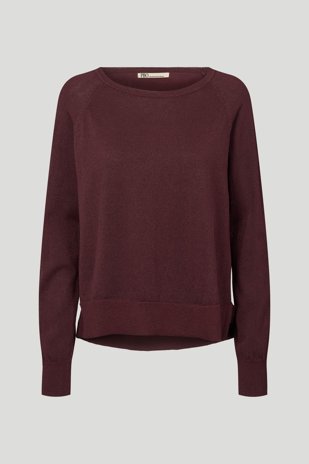 PBO PBOBekka striktrøje KNITWEAR, LIGHT 63 Deep bordeaux