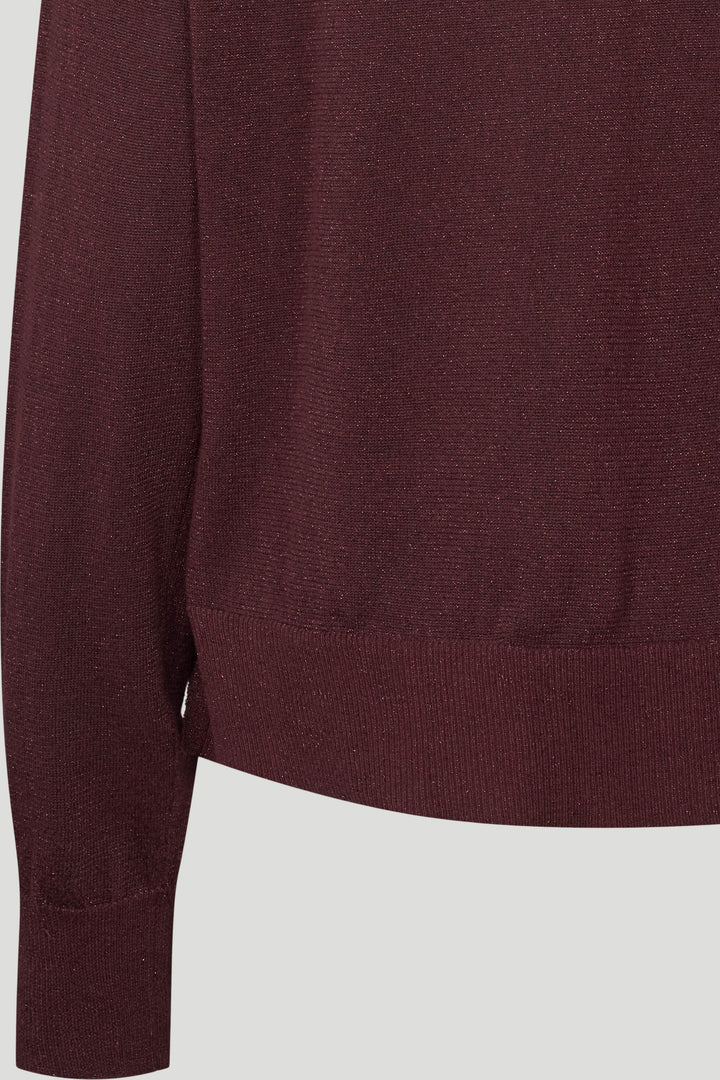 PBO PBOBekka striktrøje KNITWEAR, LIGHT 63 Deep bordeaux