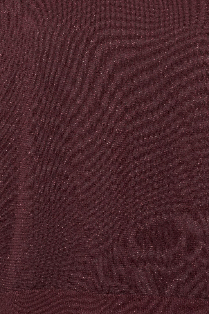 PBO PBOBekka striktrøje KNITWEAR, LIGHT 63 Deep bordeaux