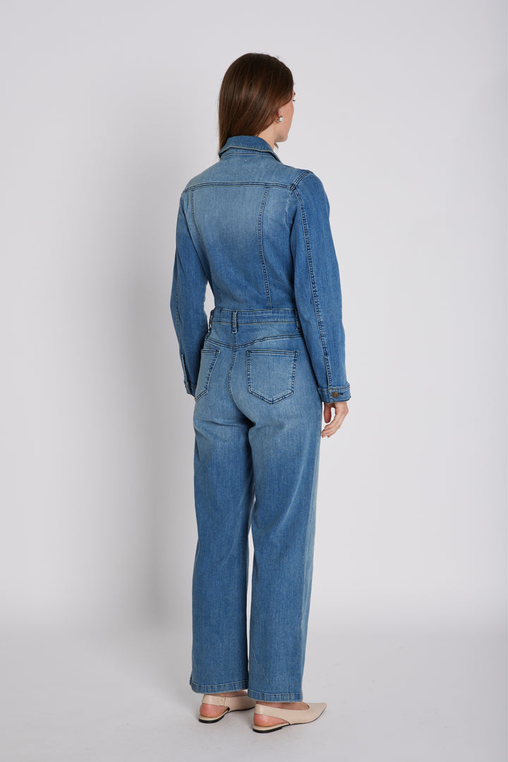 PBO PBOBello jumpsuit TROUSERS 200 Blue denim