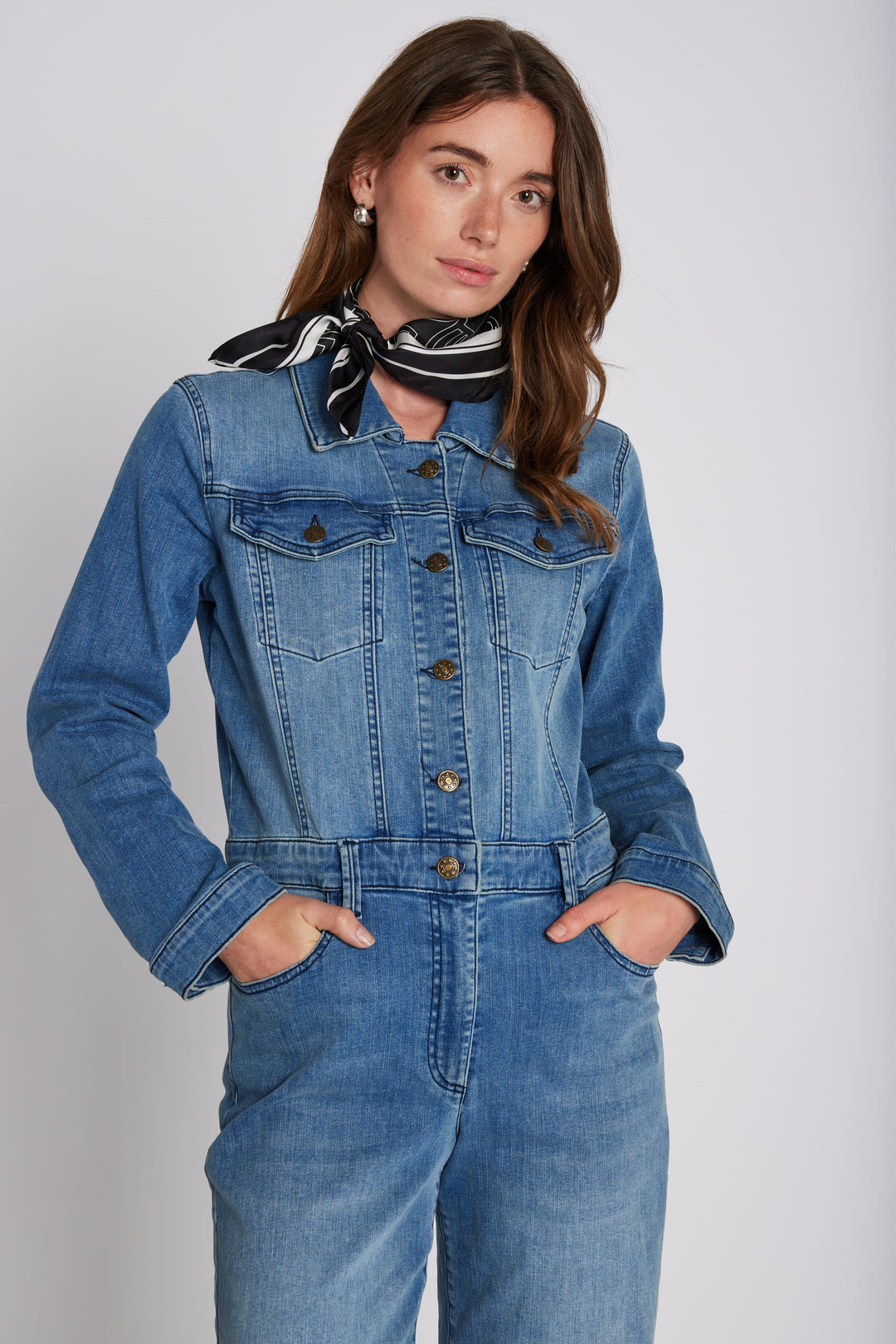 PBO PBOBello jumpsuit TROUSERS 200 Blue denim