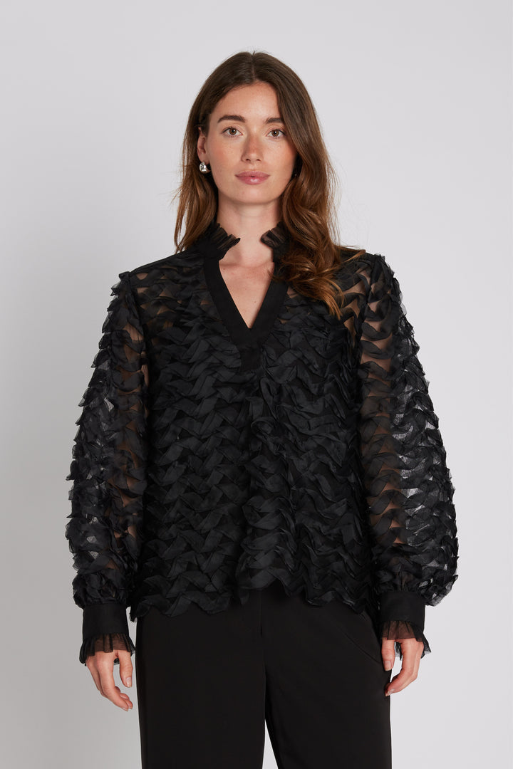 PBO PBOBina bluse BLOUSE Sort