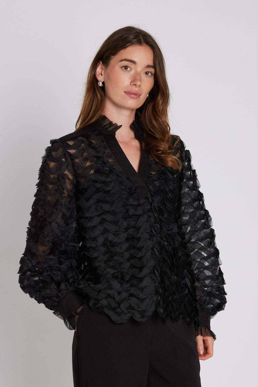 PBO PBOBina bluse BLOUSE Sort